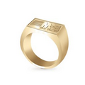 Stock Rectangular Ladies' Gold Ring